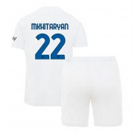Dětský Fotbalový dres Inter Milan Henrikh Mkhitaryan #22 2023-24 Venkovní Krátký Rukáv (+ trenýrky)